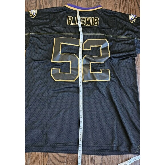 Ray Lewis #52 Baltimore Ravens NFL Nike On Field Jersey NWT Sz 48 Black - Picture 8 of 9